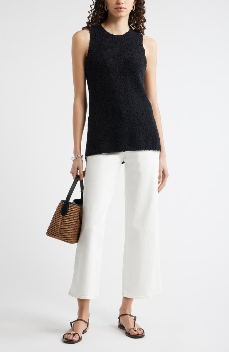 Nordstrom Textured Sweater Tank, Alternate, color, Black