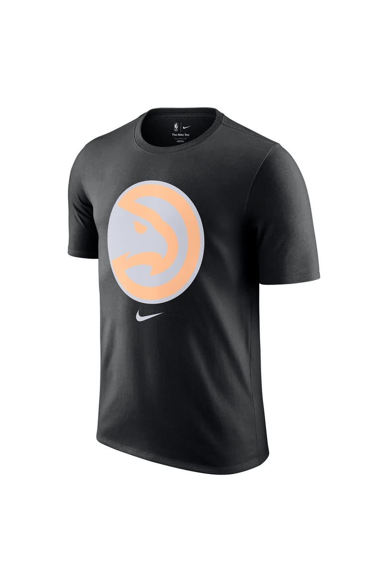 Men's Nike  Black Atlanta Hawks 2025/26 City Edition Remix Essential Logo T-Shirt, Alternate, color, Black
