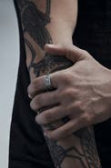 Disturbia Amorata Thick Sterling Silver Ring