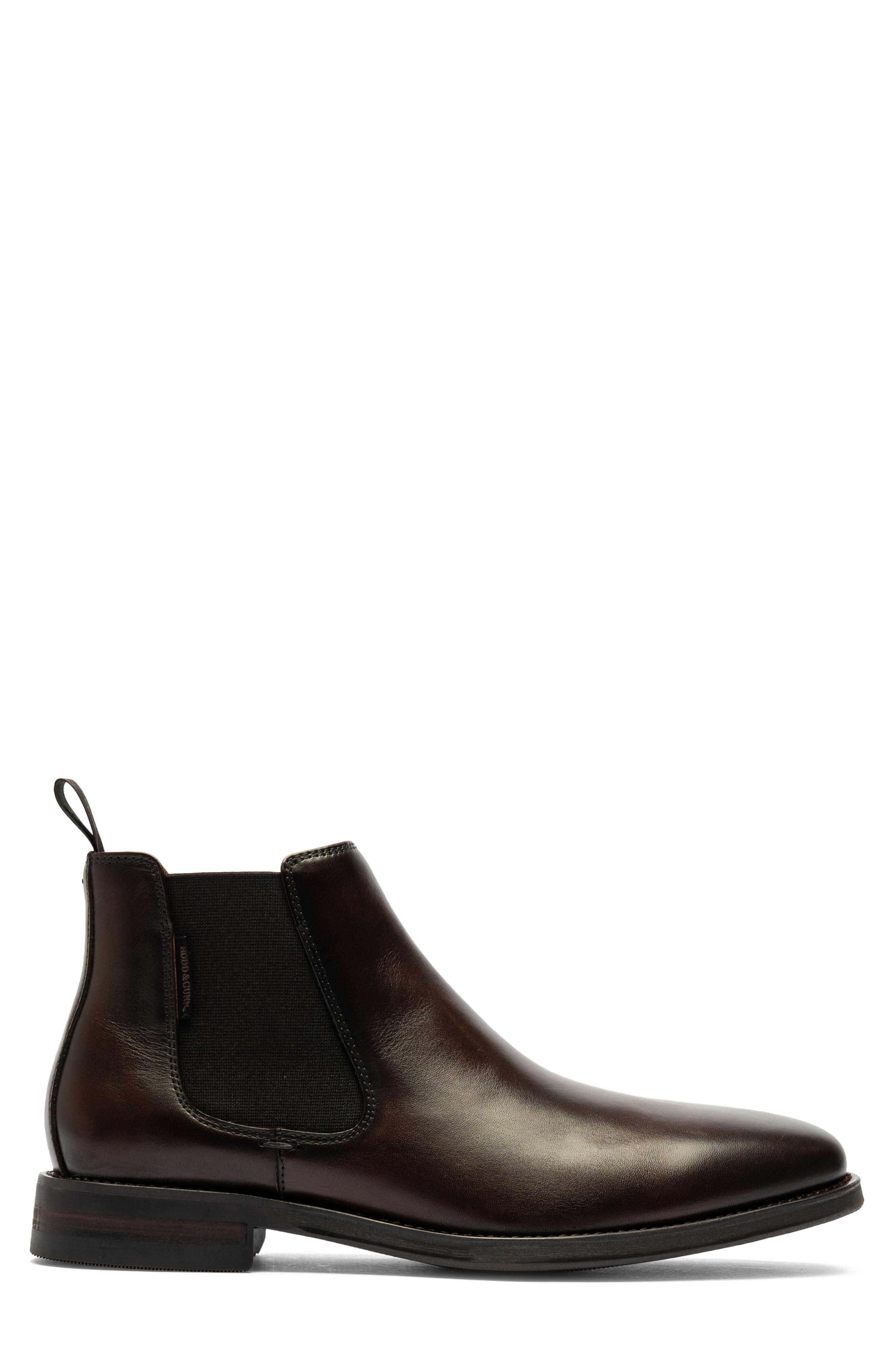 Russlands Leather Chelsea Boot, Alternate, color, CHOCOLATE