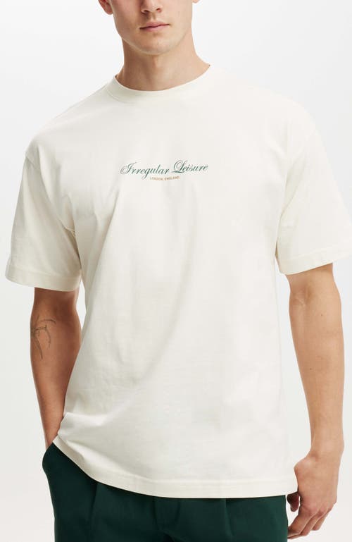 COTTON ON COTTON ON BOX FIT TEXT T-SHIRT