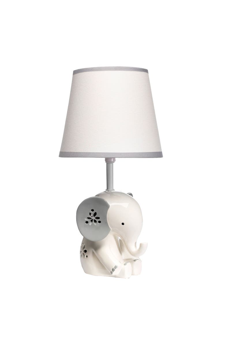 Lambs 
Ivy Happy Jungle Elephant Nursery Lamp with Shade 
Bulb, Main, color, White