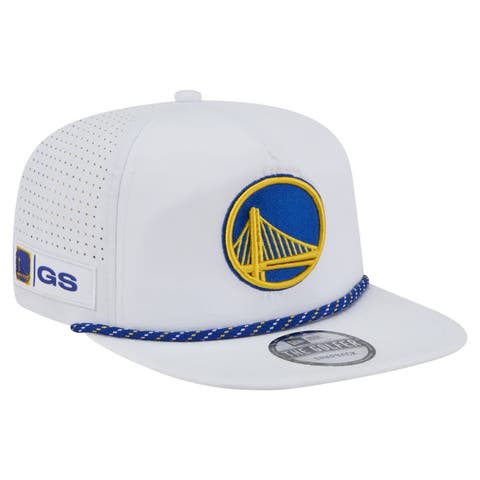 Men's New Era White Golden State Warriors Performance Rope Golfer Adjustable Hat