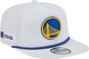 New Era Men's New Era White Golden State Warriors Performance Rope Golfer Adjustable Hat