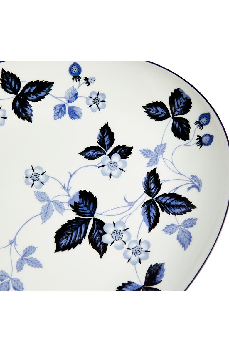 Wedgwood Wild Strawberry Oval Bone China Serving Plate, Main, color, Blue
