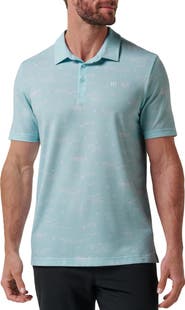 TravisMathew Featherweight City Tropical Print Polo