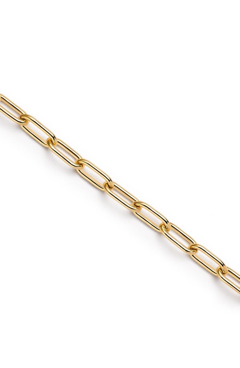 Ana Luisa Solid Yellow Gold - Large Paperclip Bracelet, Alternate, color, Gold