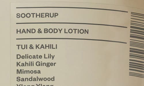 Ashley & Co Topup Sootherup Tui & Kahili Hand & Body Lotion In Transparent