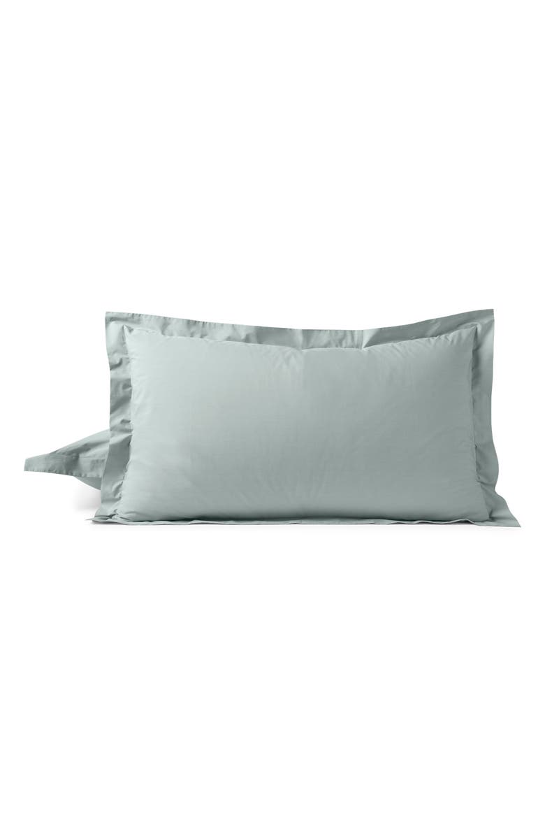Coyuchi Refined Organic Cotton Percale Euro Sham, Alternate, color, Dew