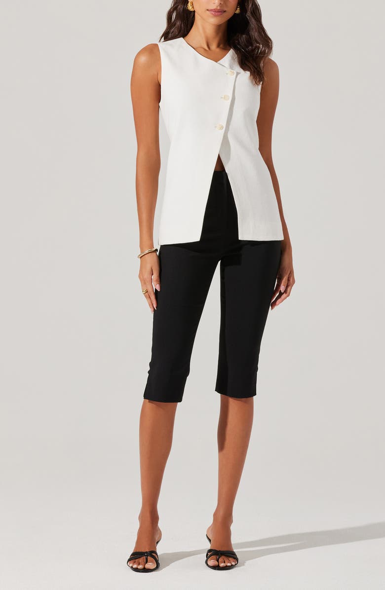 ASTR the Label Sonja Asymmetric Button Vest, Alternate, color,