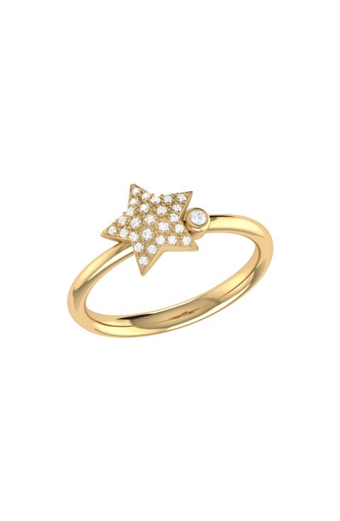 Dreamer Dazzle Star Bezel Diamond Ring - 0.14ct.