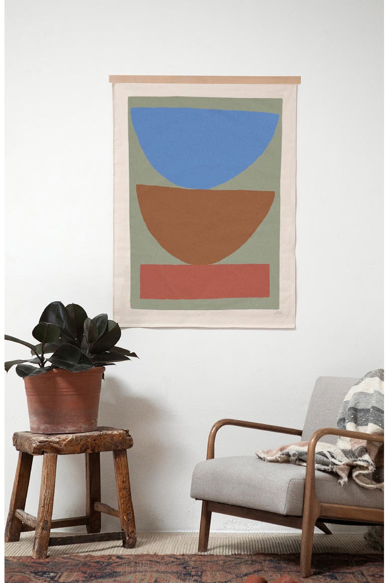 Paloma Canvas Wall Hanging, Alternate, color, SAGE