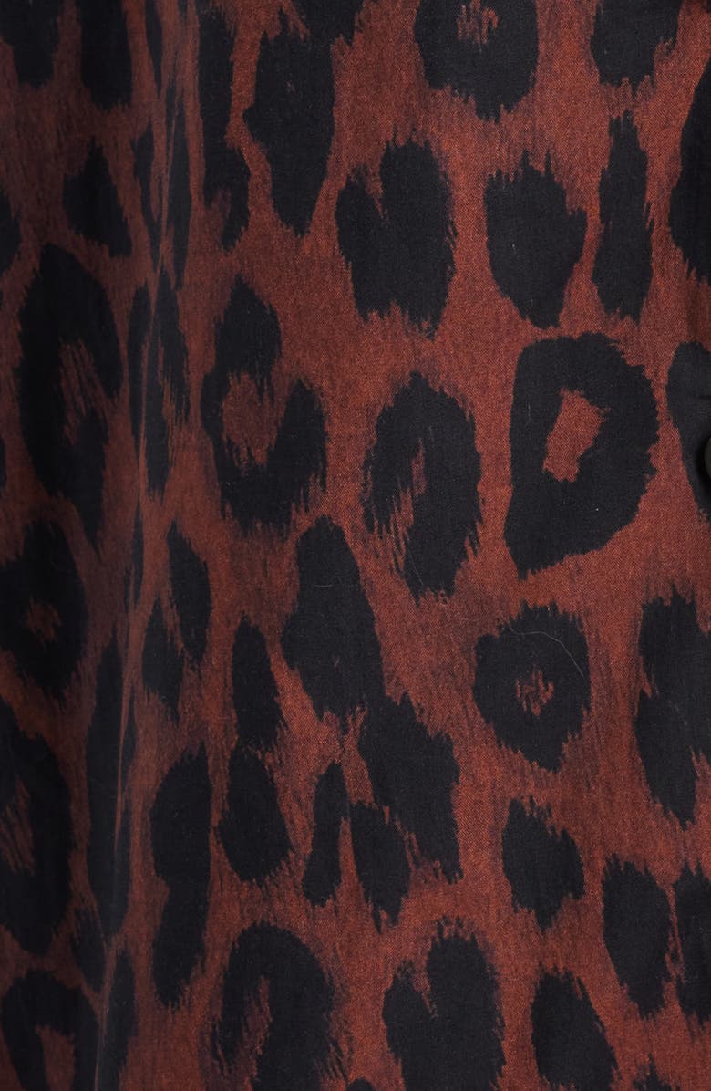 Damson Madder Antonia Leopard Print Pajamas, Alternate, color, Leopard