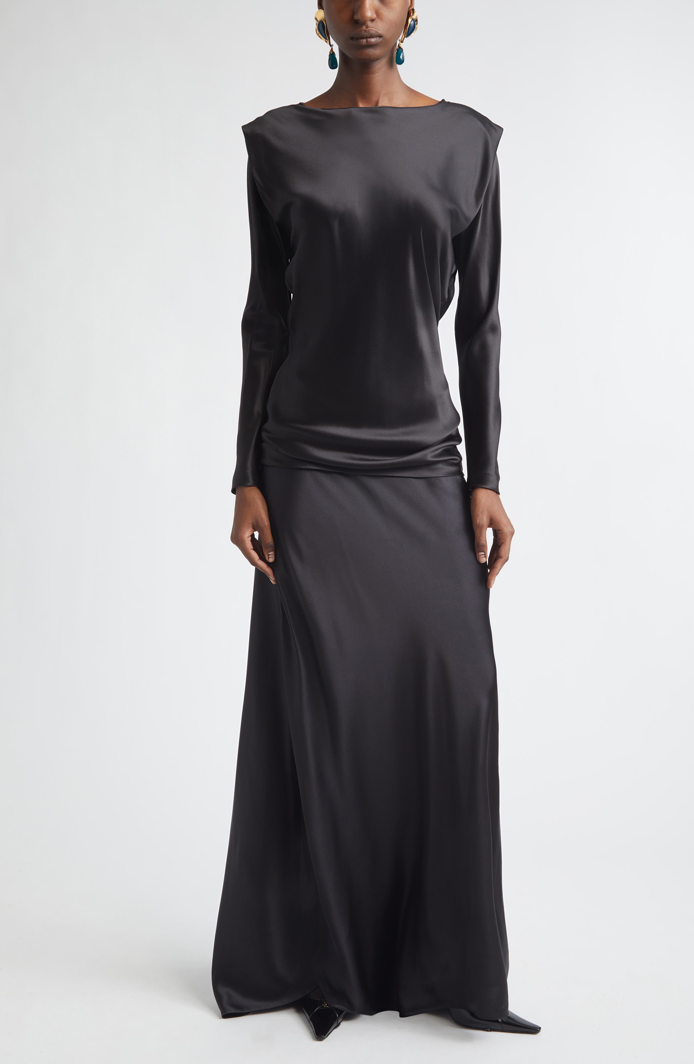 Fluid Silk Satin Top - image 2