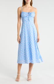 All in Favor Corset Sleeveless Midi Dress
