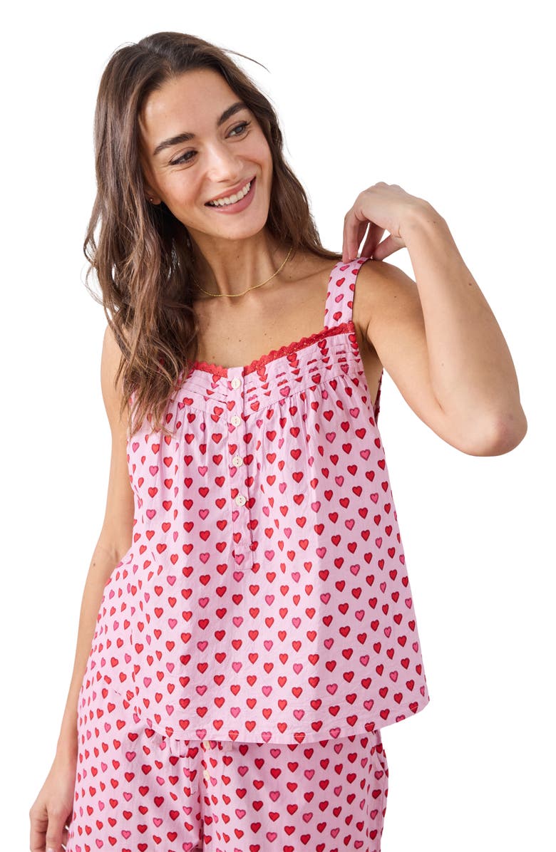 Printfresh Back to Bed Cropped Set, Alternate, color, Pink Macaron