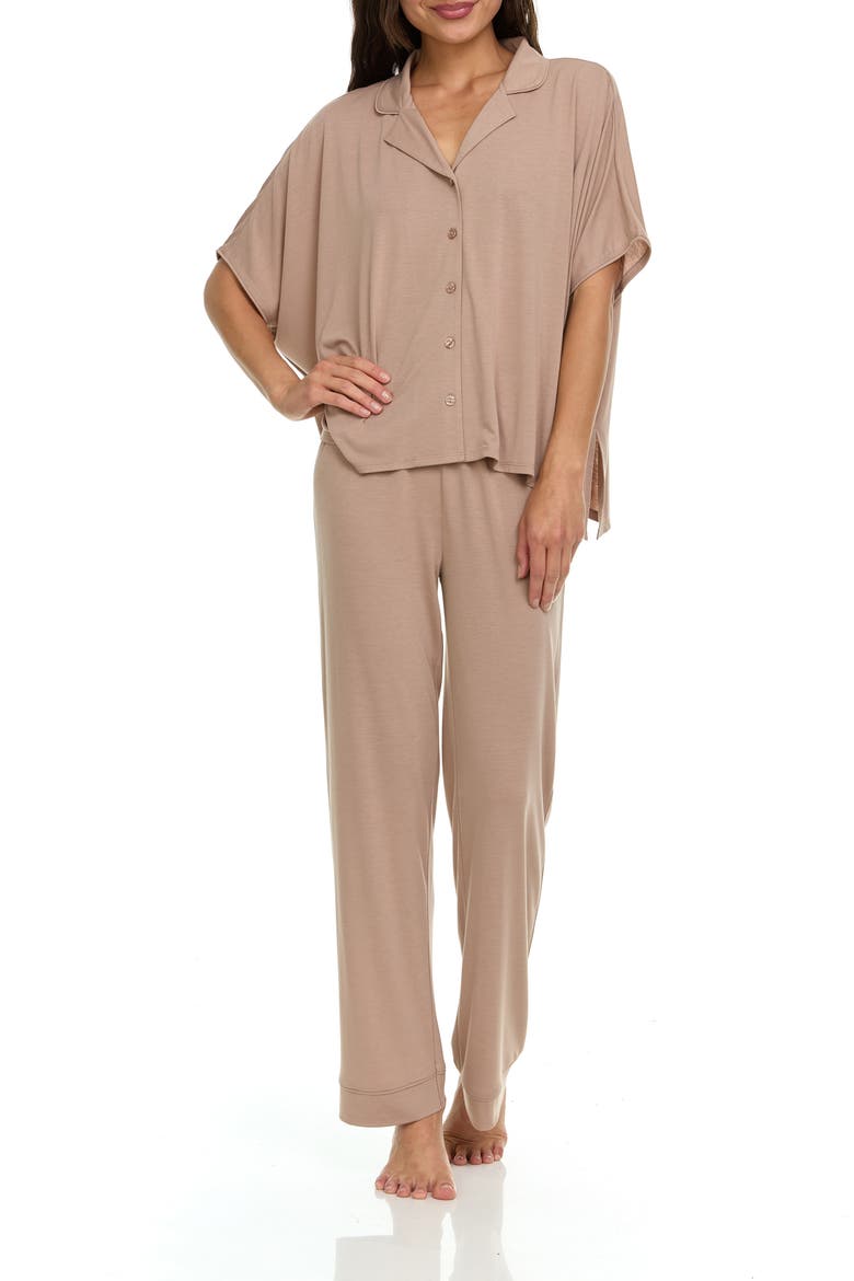 Valeria Pajamas, Alternate, color, OATMEAL