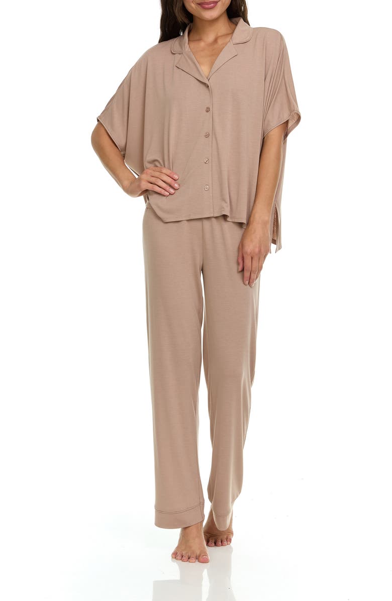 Flora Nikrooz Valeria Pajamas, Alternate, color, Oatmeal