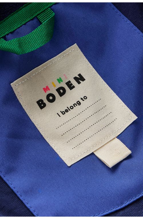 Mini Boden Kids' Waterproof Fisherman's Hooded Raincoat In Multi