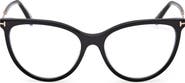 TOM FORD 56mm Cat Eye Blue Light Blocking Optical Glasses