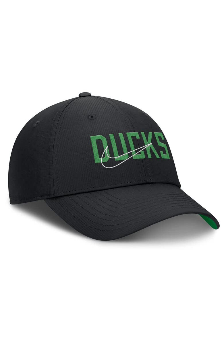 Nike Men's Nike Black Oregon Ducks Club Prep Performance Adjustable Hat, Alternate, color,