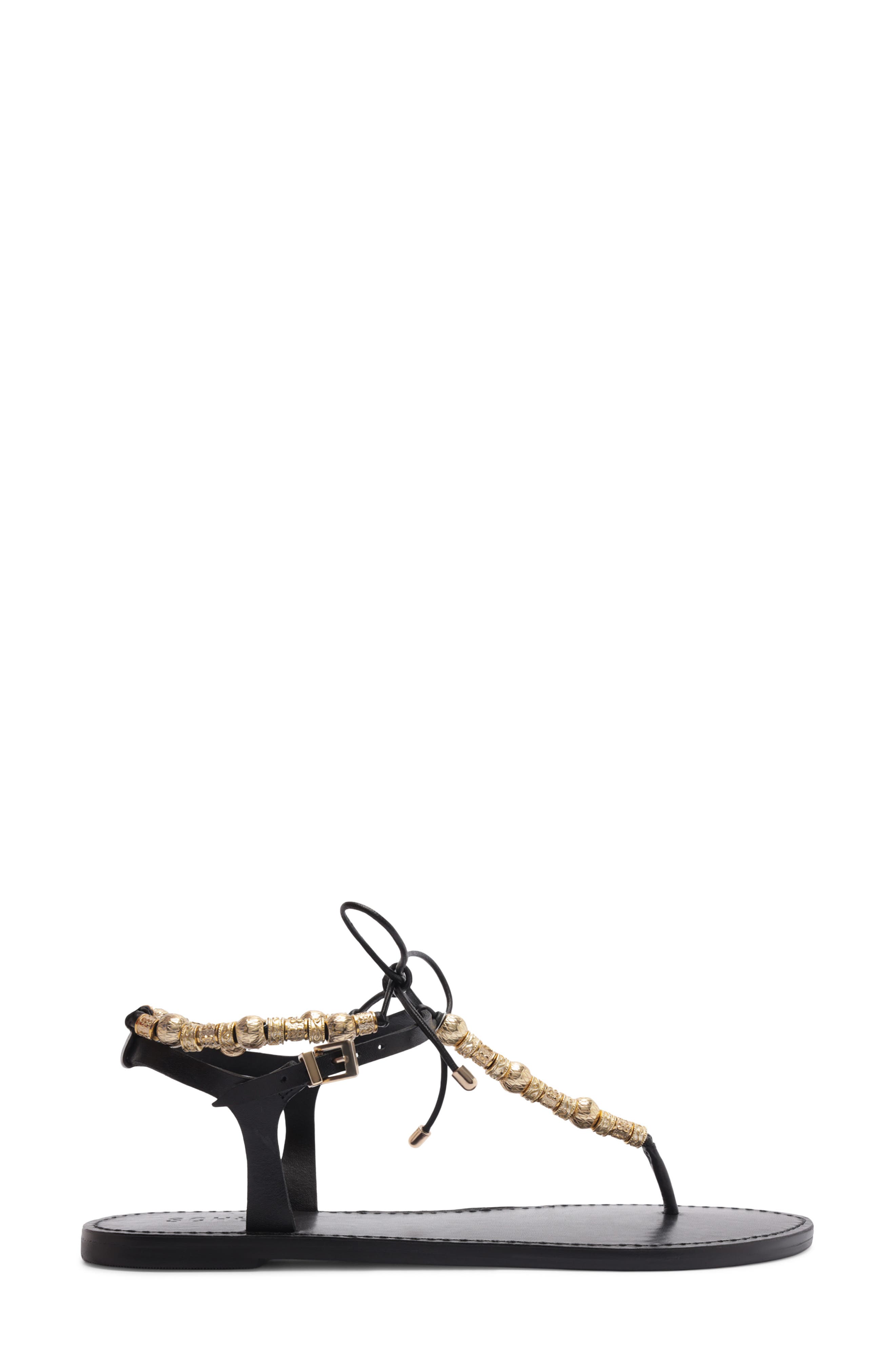 Schutz Nia Ankle Strap Sandal, Alternate, color, Black
