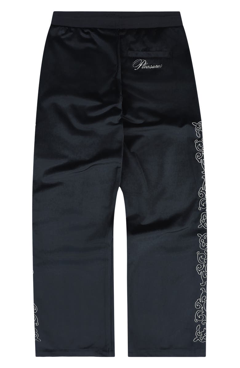 PLEASURES Unquote Velour Track Pants, Alternate, color, 