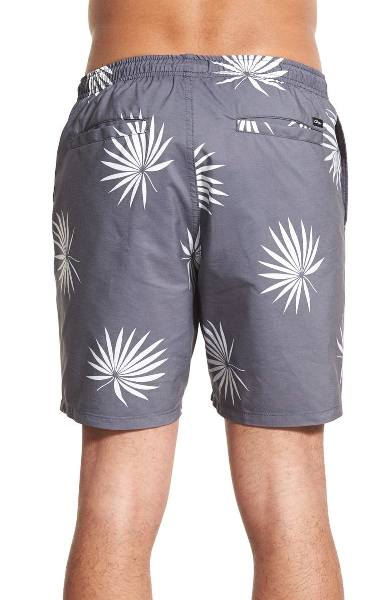 Obey 'Palm Fan Street' Swim Trunks, Alternate, color, 