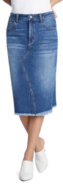 Wash Lab Denim Reveal Denim Midi Skirt