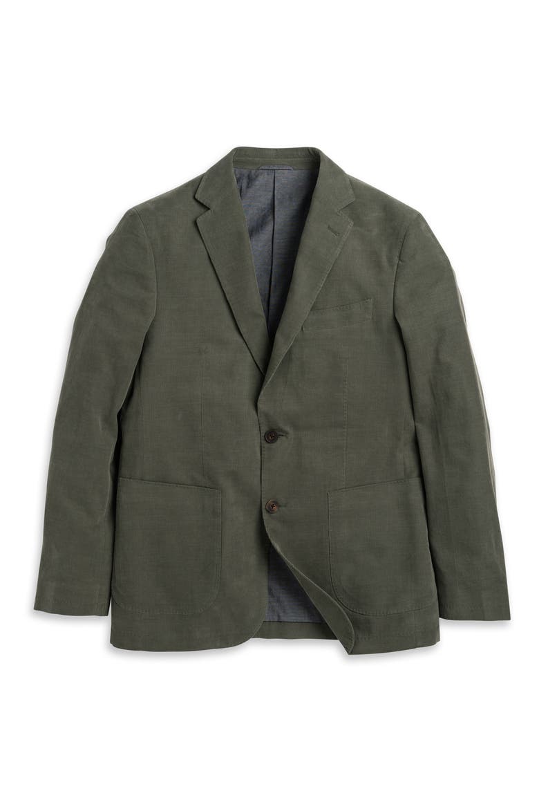 Saint Bathans Cotton Corduroy Sport Coat, Alternate, color, MOSS