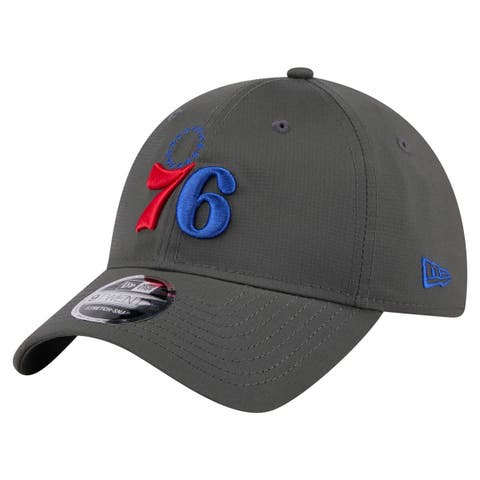 Men's New Era Charcoal Philadelphia 76ers Active Ripstop 9TWENTY Adjustable Hat