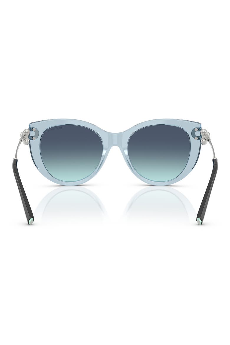 53mm Gradient Butterfly Sunglasses, Alternate, color, CRYSTAL TANZANITE / AZURE BLUE