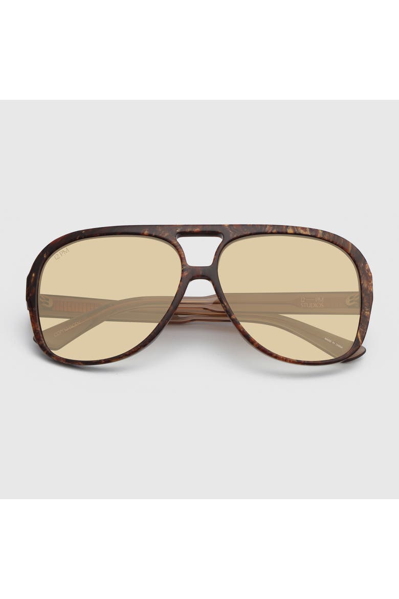Copenhagen Aviator Sunglasses, Alternate, color, Demi/Yellow
