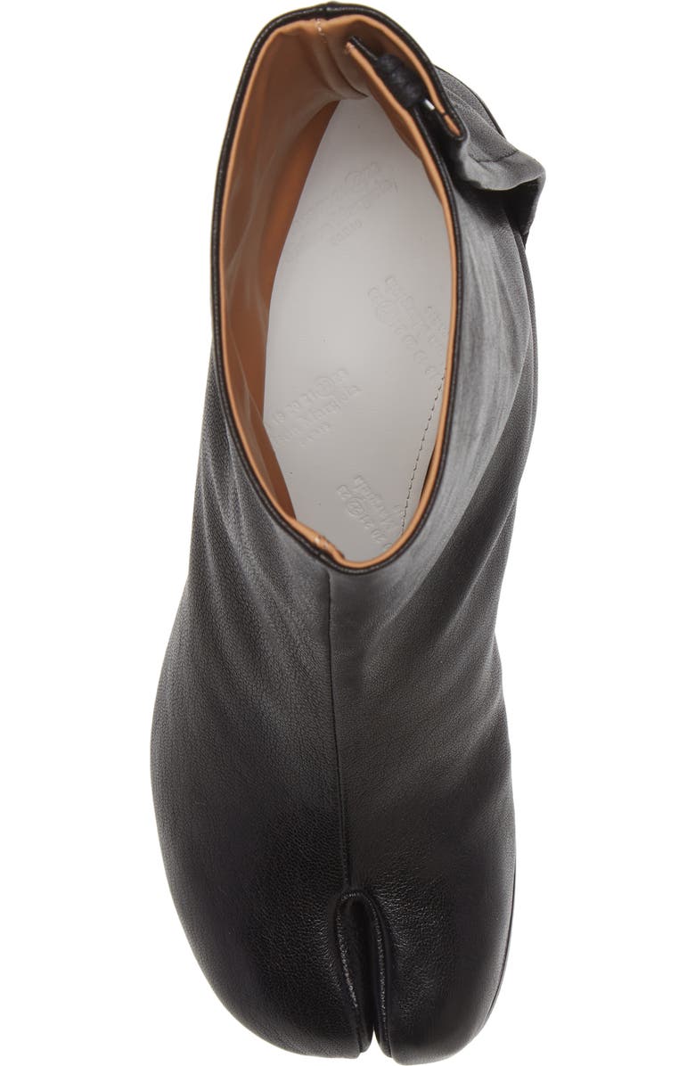 Maison Margiela Tabi Leather Boot, Alternate, color, Black