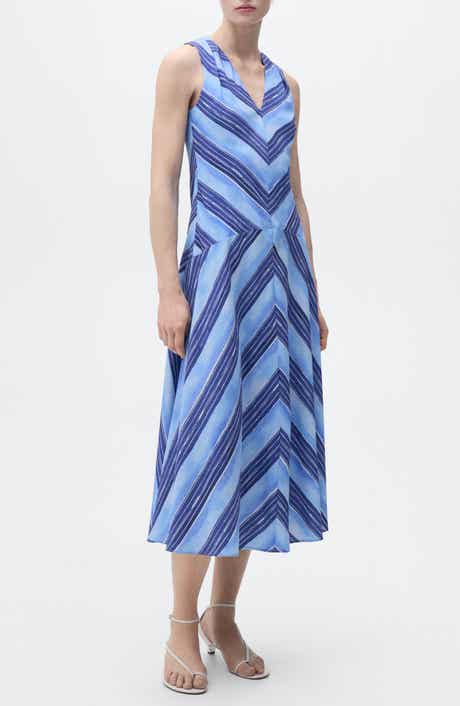 MANGO Stripe A-Line Dress
