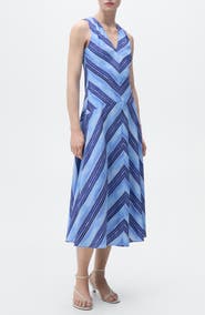 MANGO Stripe A-Line Dress
