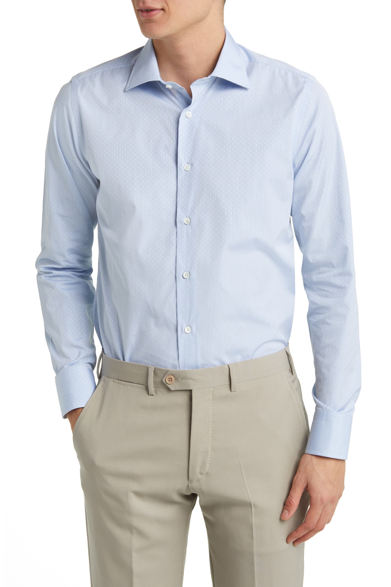 Microdote Canali Microdot Fancy Dress Shirt (Men) | Nordstromrack