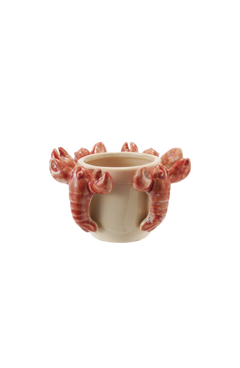 Storied Home Planter with 3D Lobsters, Main, color, Cream