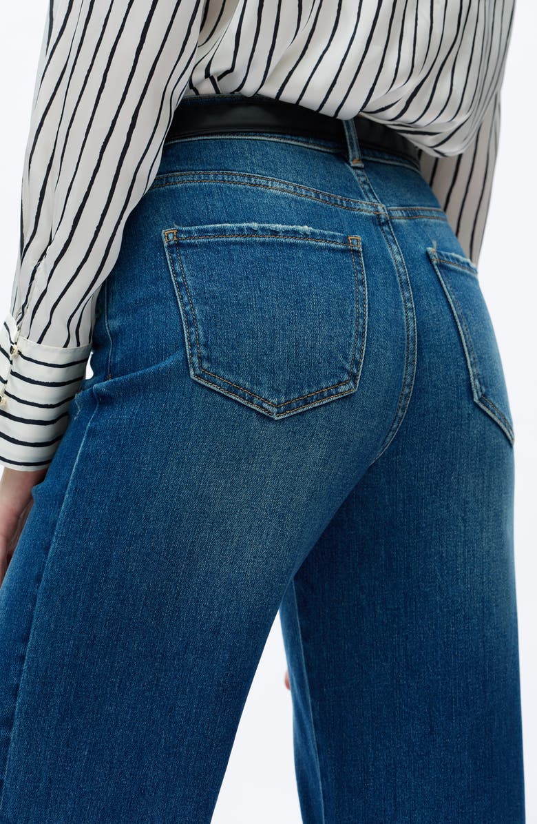 Bayeas High Waist Relaxed Straight Leg Jeans, Alternate, color, Vintage Medium Blue