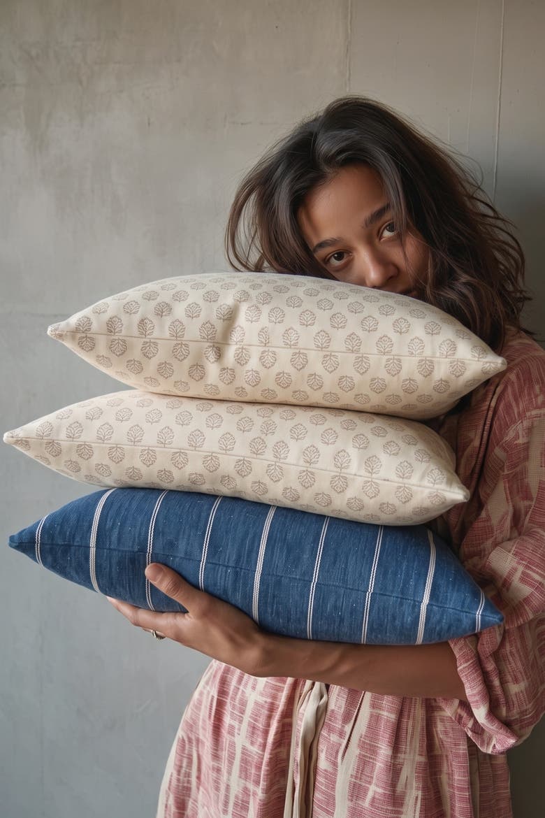 Bodhi Pillow Cover, Alternate, color, Shortbread