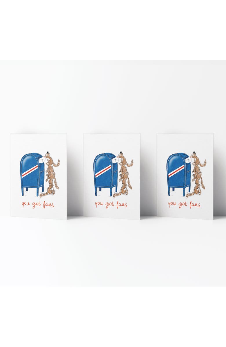 Ramus & Co Everyday Greeting Card Pack (3ct) "You Got Fans", Main, color, Multi-Pack