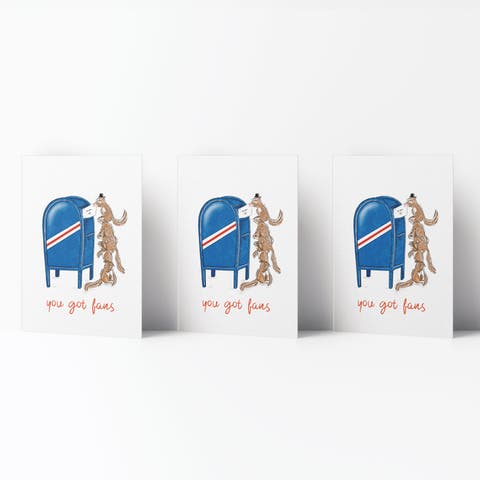 Everyday Greeting Card Pack (3ct) "You Got Fans"