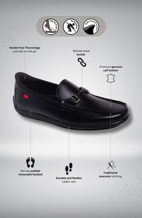 Marc Joseph New York Elliot Road Hands Free Technology Leather Buckle Loafer In Multi