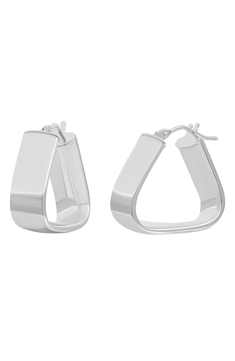 Bony Levy 14K Gold Hoop Earrings, Main, color, 14K White Gold