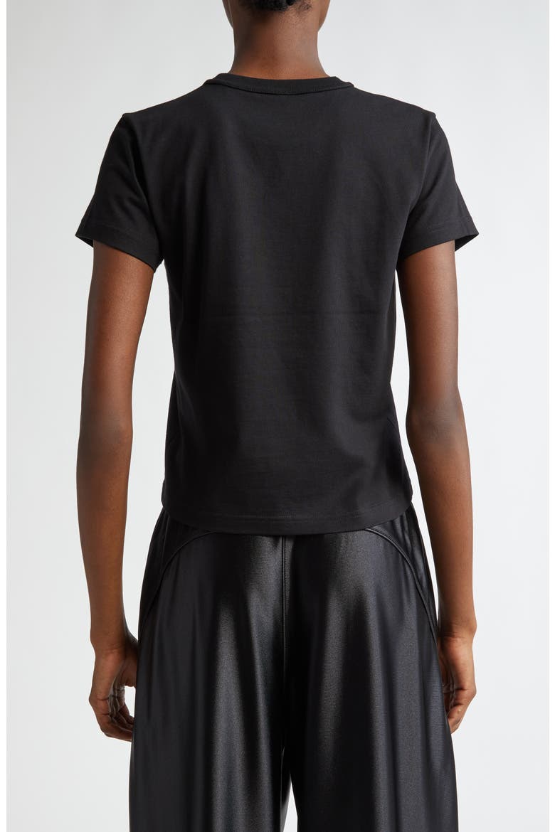 Alexander Wang Puff Logo Shrunken Cotton Jersey T-Shirt (Women