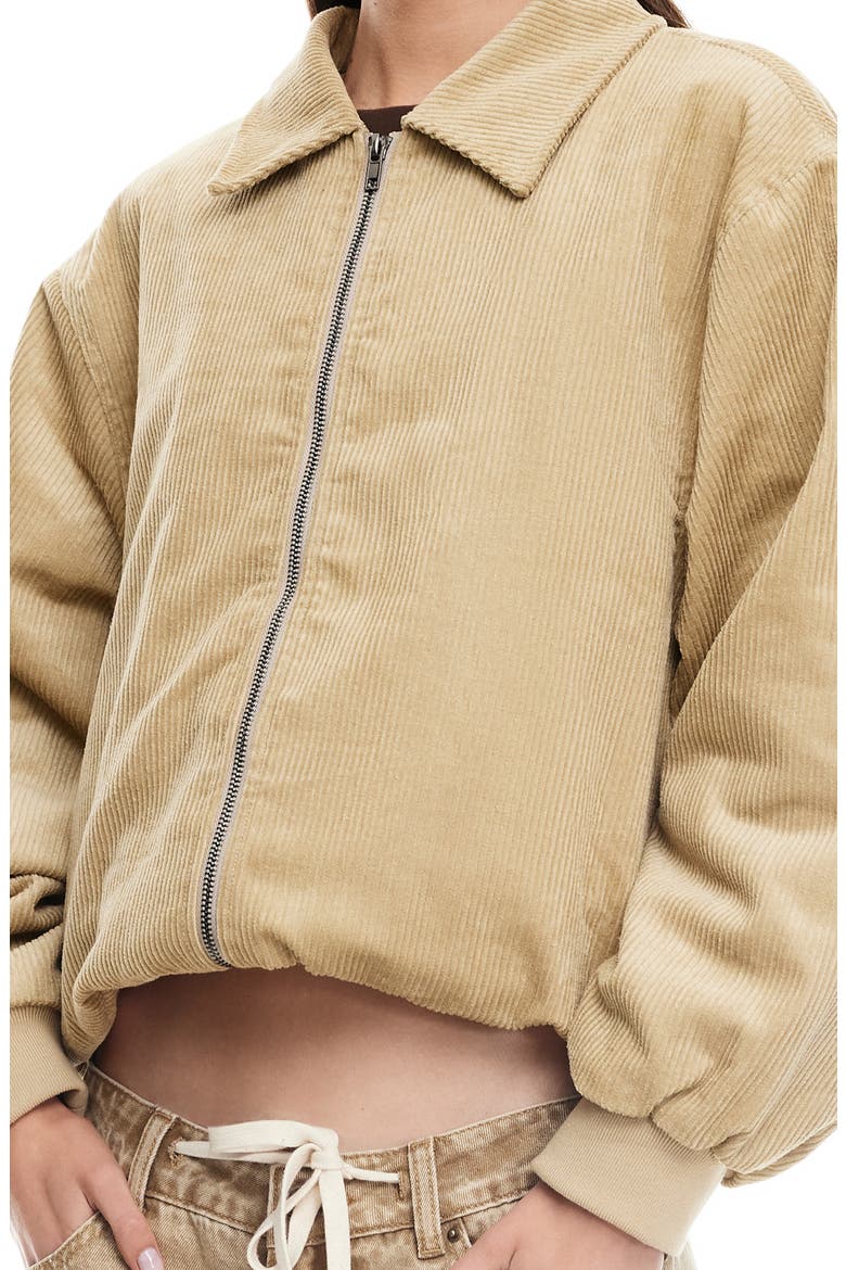 Corduroy Bomber Jacket, Alternate, color, LATTE
