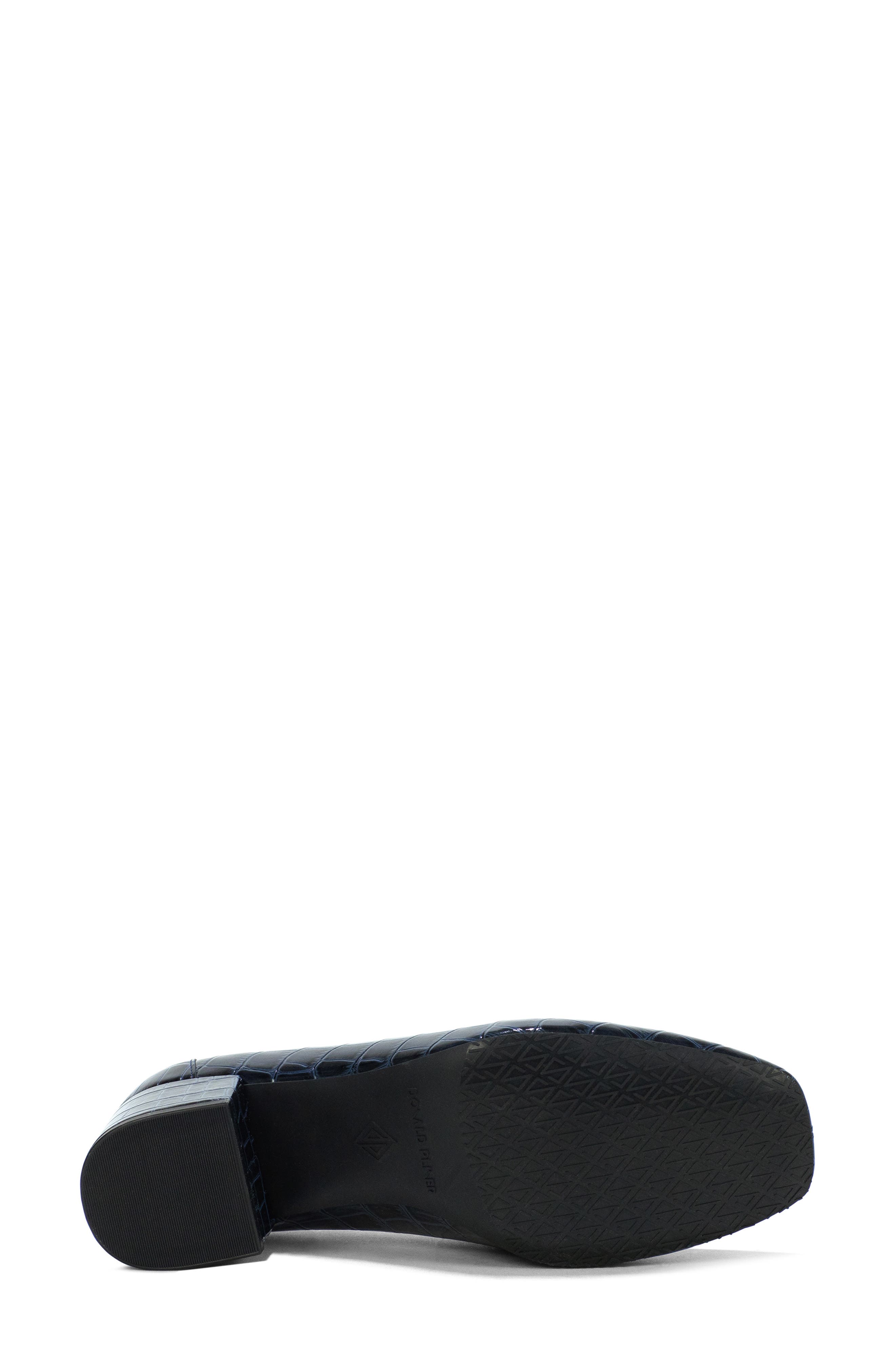 Kressida Croc Embossed Tassel Loafer, Alternate, color, NAVY