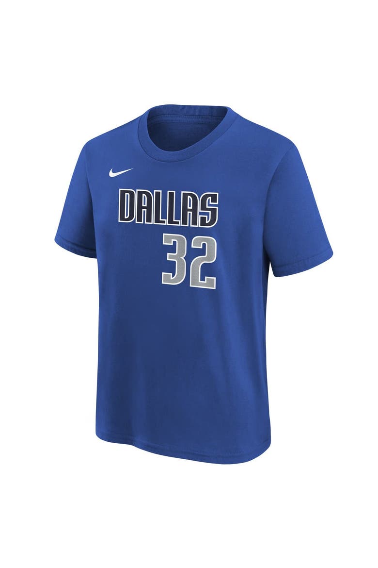 Youth Nike Cooper Flagg Blue Dallas Mavericks 2025 NBA Draft Icon Name & Number T-Shirt, Alternate, color, Blue