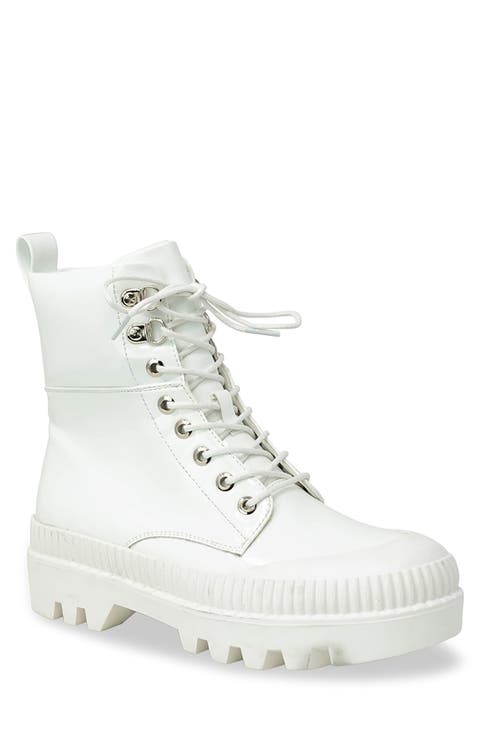 Chelsey Patent Lug Sole Combat Boot (Women)