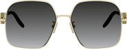 Fendi FF Diamonds 58mm Gradient Square Sunglasses